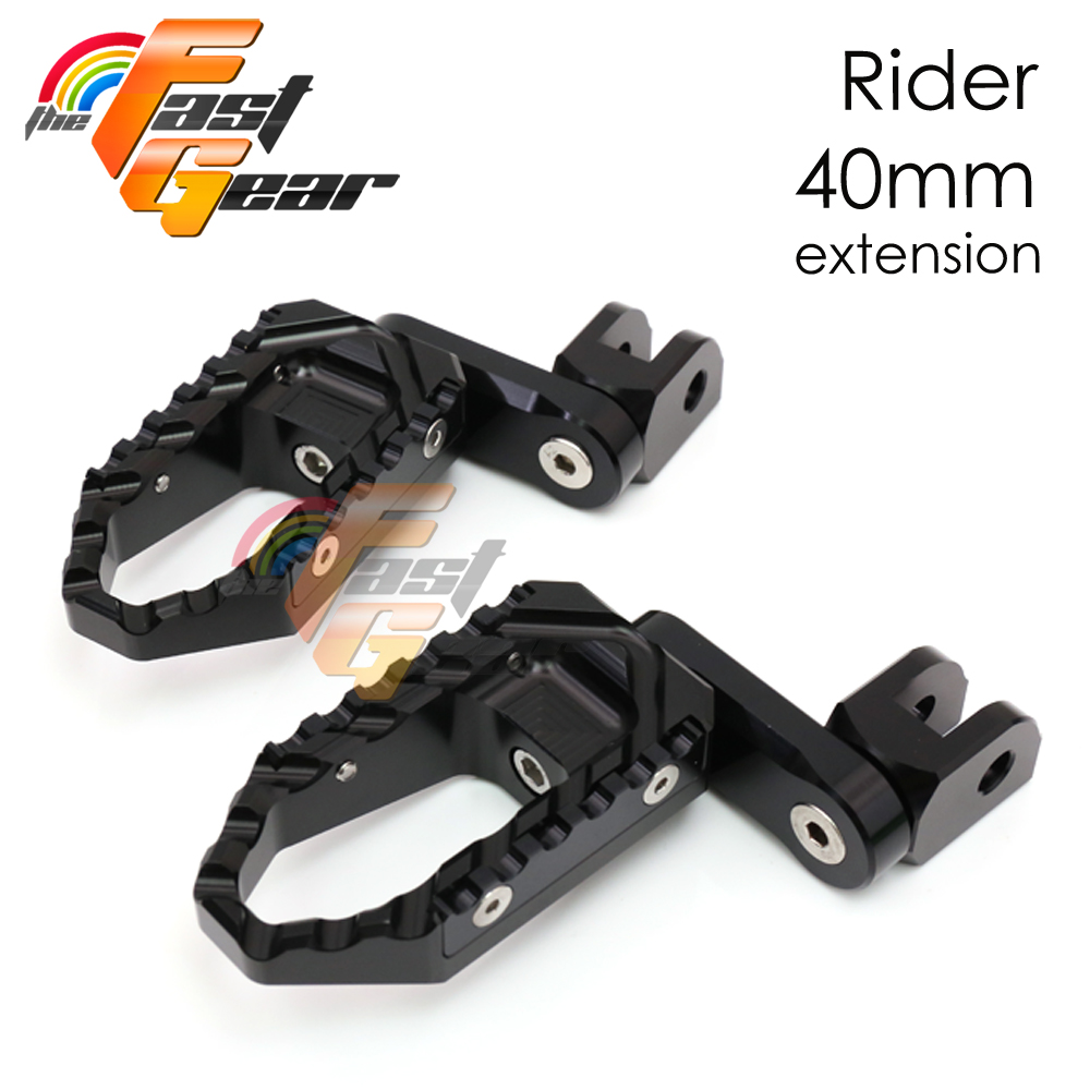 TFG Wide 40mm Riser Front Foot Pegs For Honda NC700 S/X 2012 2013