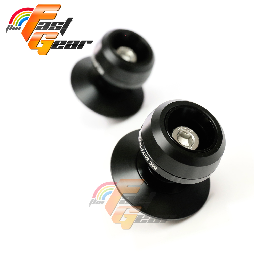 BLACK 8mm Rear Swingarm Spools Sliders For Kawasaki Z H2