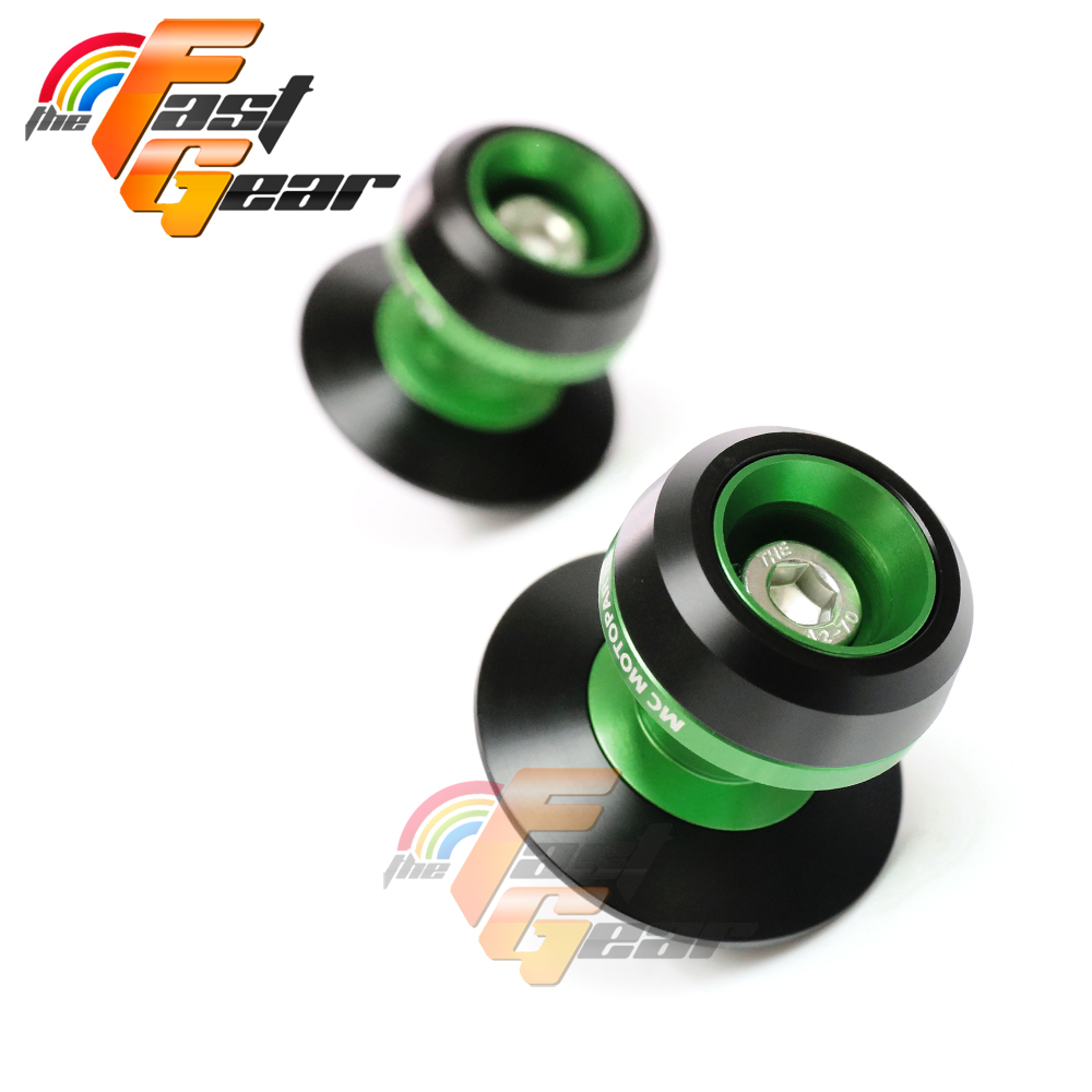 メーカー 一覧 Sliders Spools Swingarm Rear 8mm GREEN For ZX-10RR Kawasaki Music