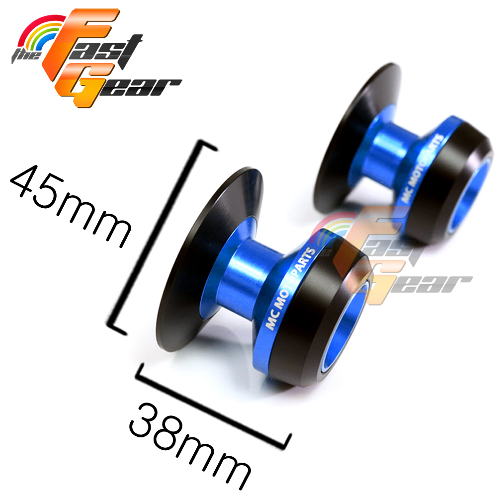 GREEN 8mm Rear Swingarm Spools Sliders For Kawasaki ZX-10RR
