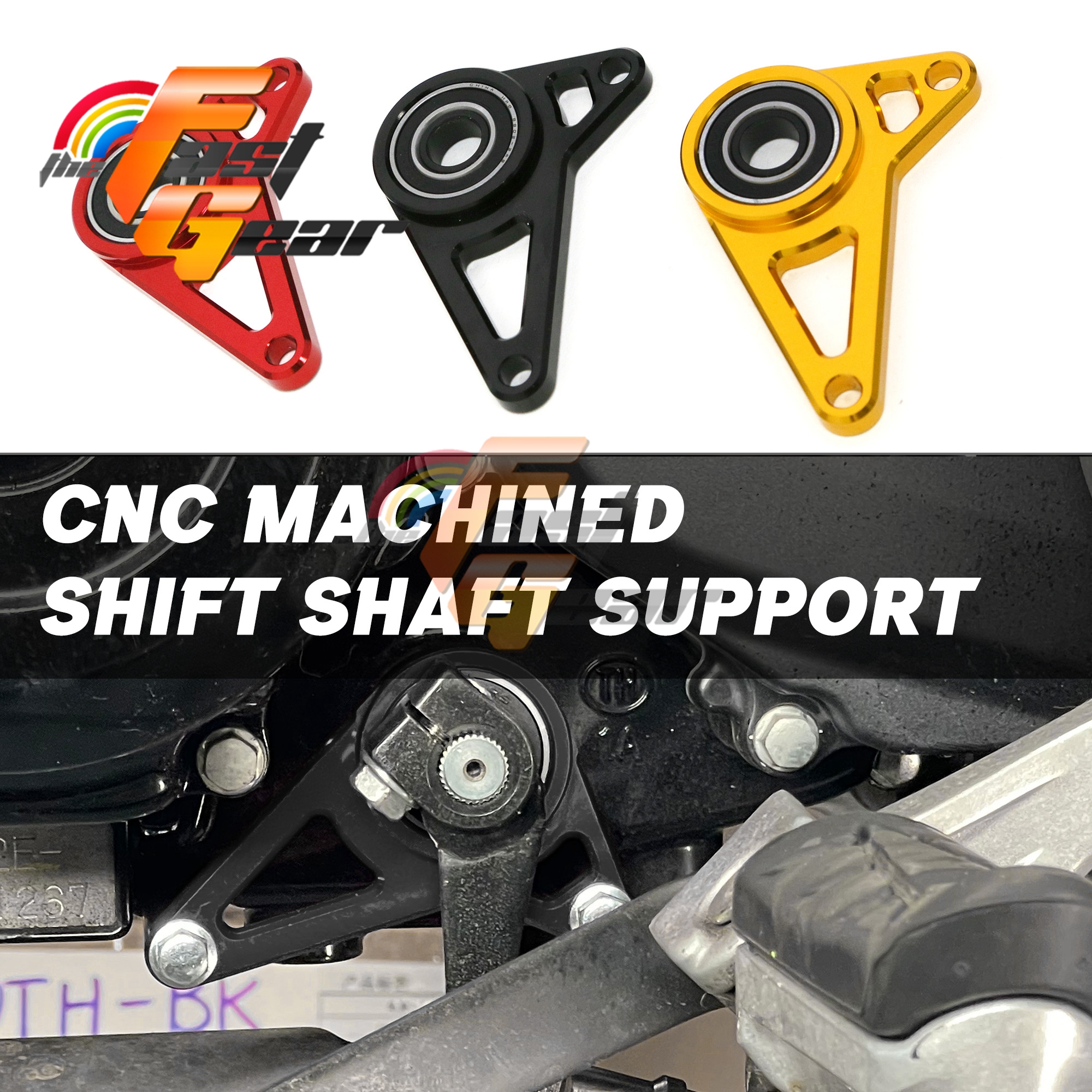 Black CNC Gear Shift Arm Support For Honda Monkey 125 2021-2023 21