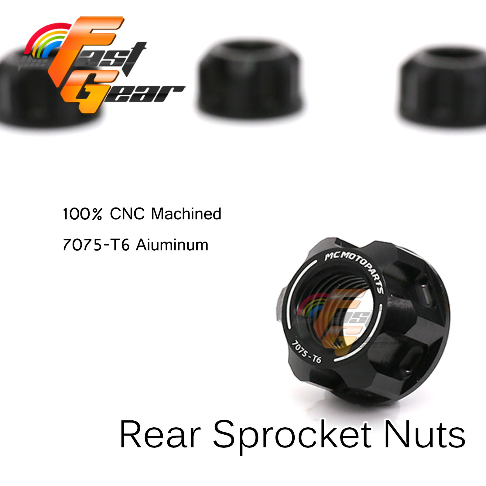 Stainless Steel Rear Sprocket Nuts For Triumph Bonneville SE / Scrambler / Thruxton 865 (2007-2015)