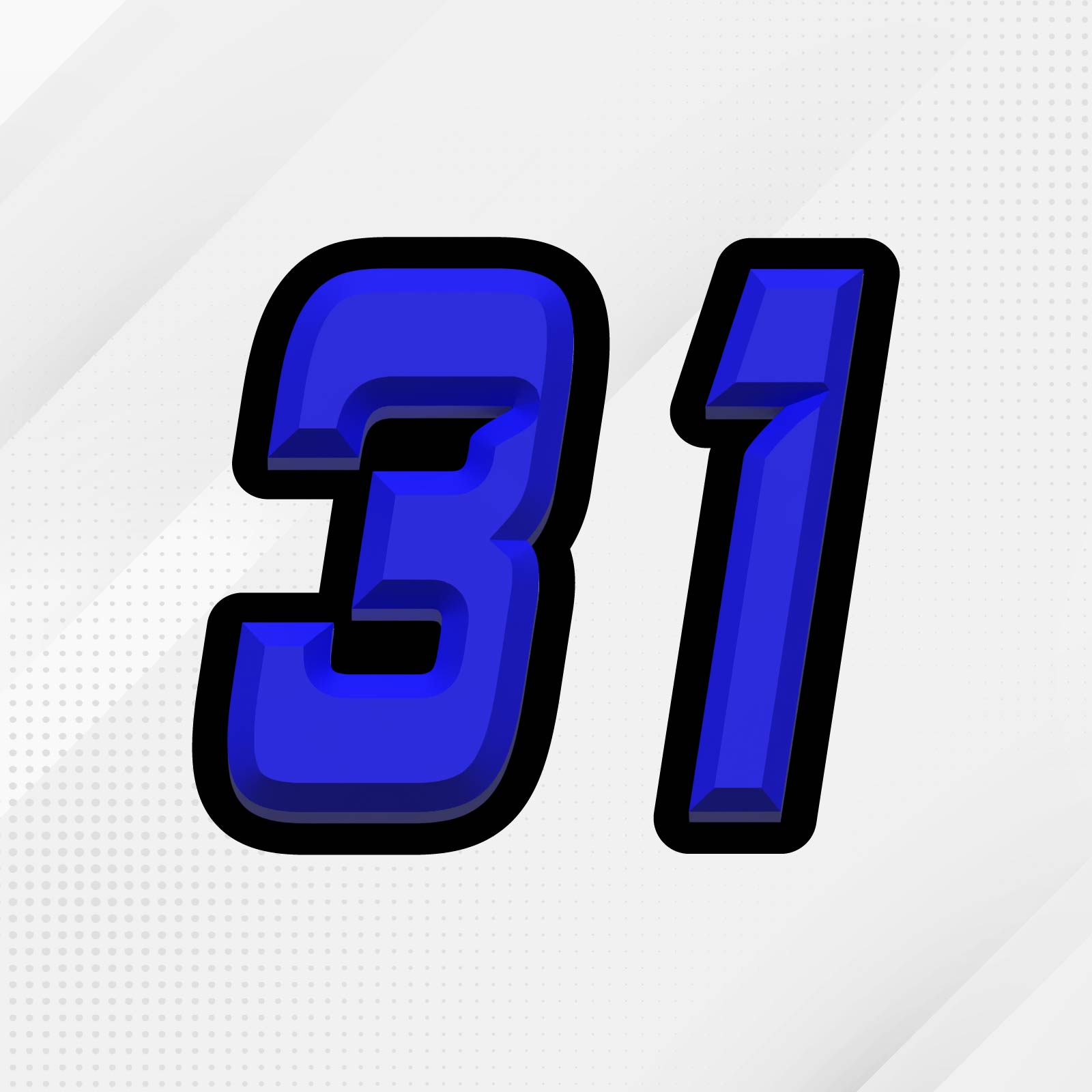 3 x Custom Number Stickers Vinyl S15 For NINJA ZX-14R Panigale V4