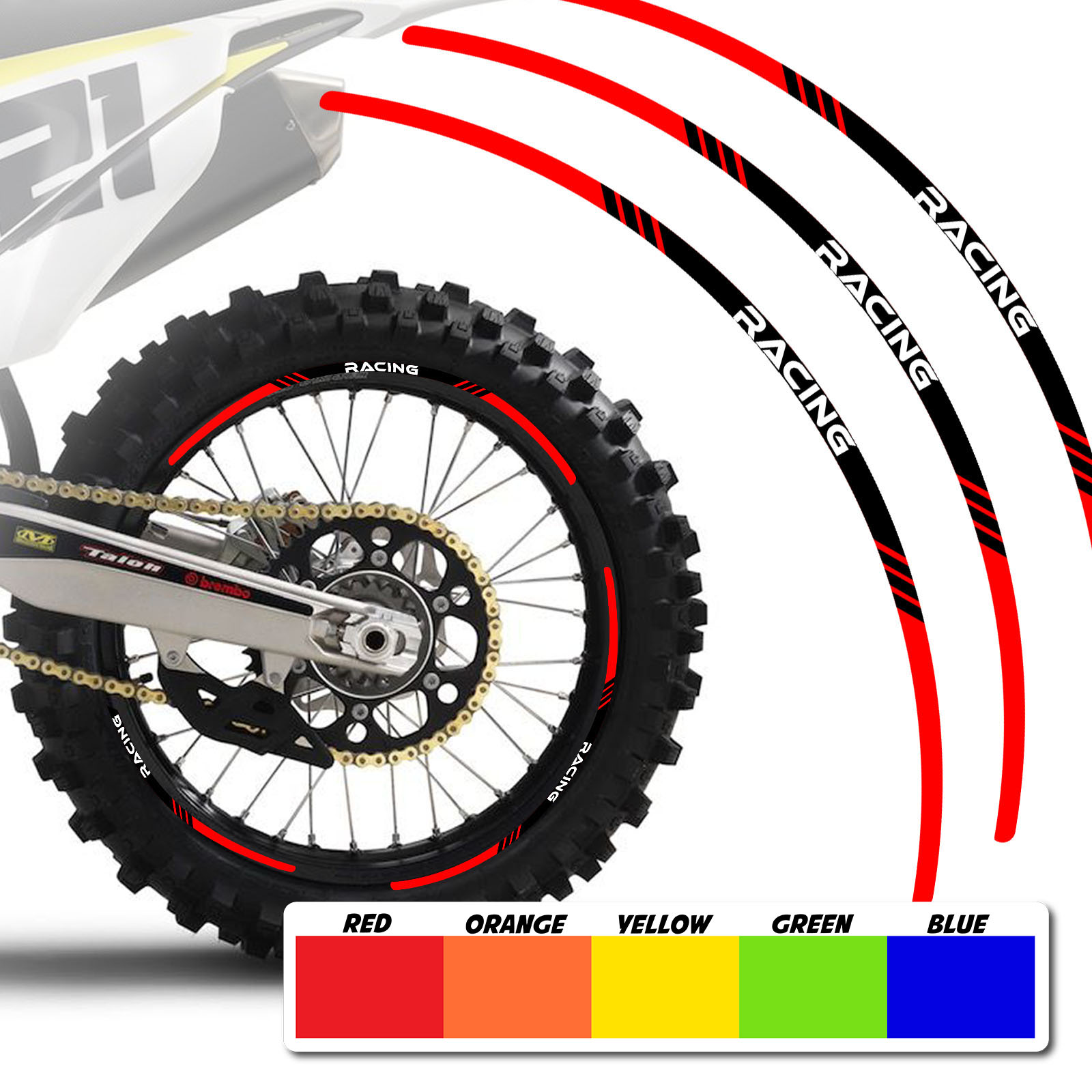 Motocross Enduro Rim Tapes All Sizes 21 19 18 17 16 14
